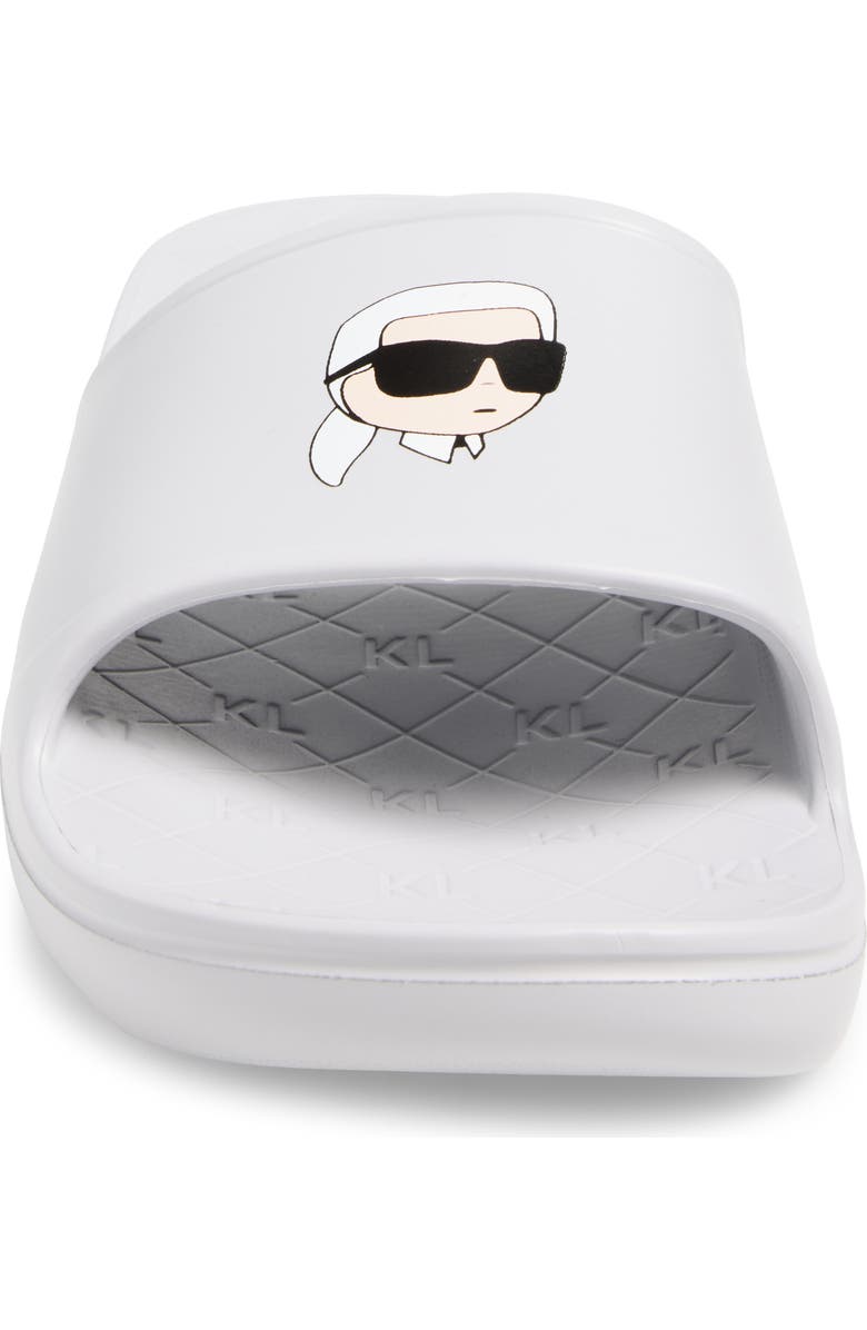 KARL LAGERFELD PARIS Sacha Slide Sandal, Alternate, color, Light Grey