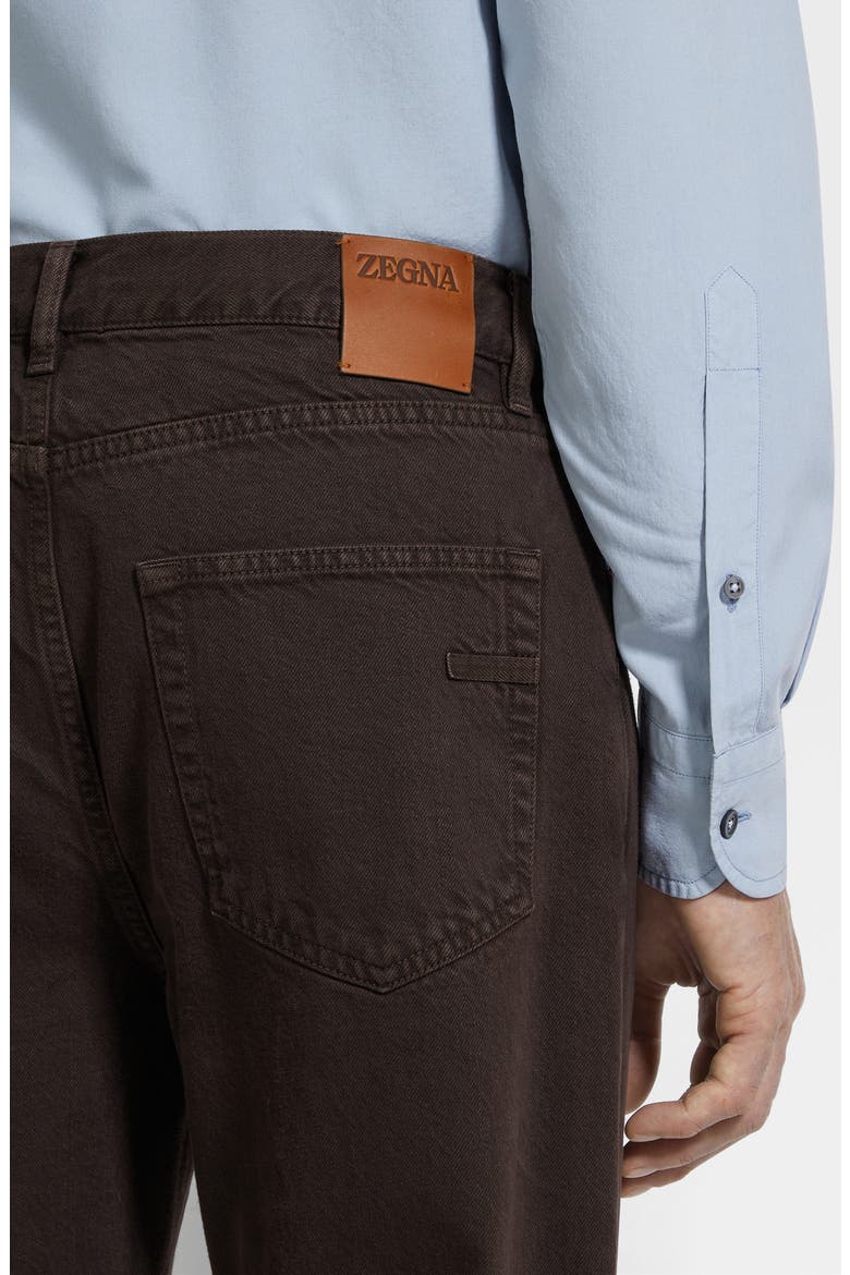 Roccia City Fit Jeans, Alternate, color, DARK BROWN