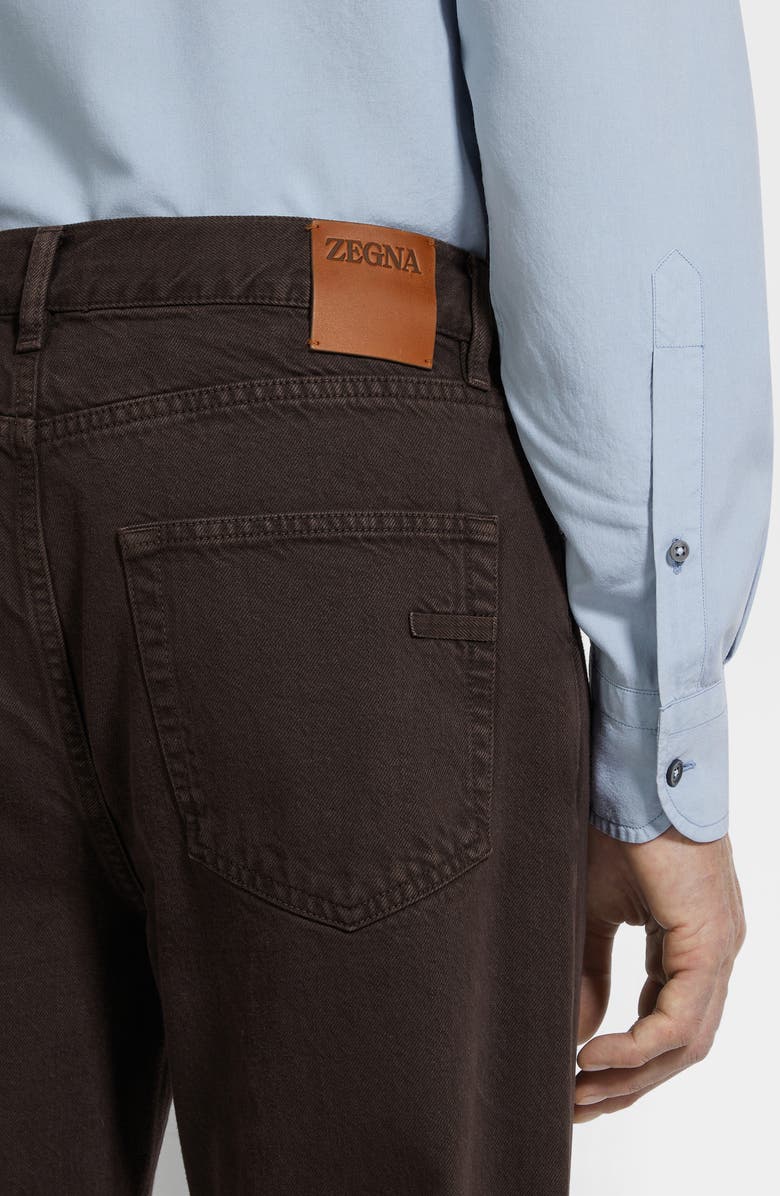 ZEGNA Roccia City Fit Jeans, Alternate, color, Dark Brown