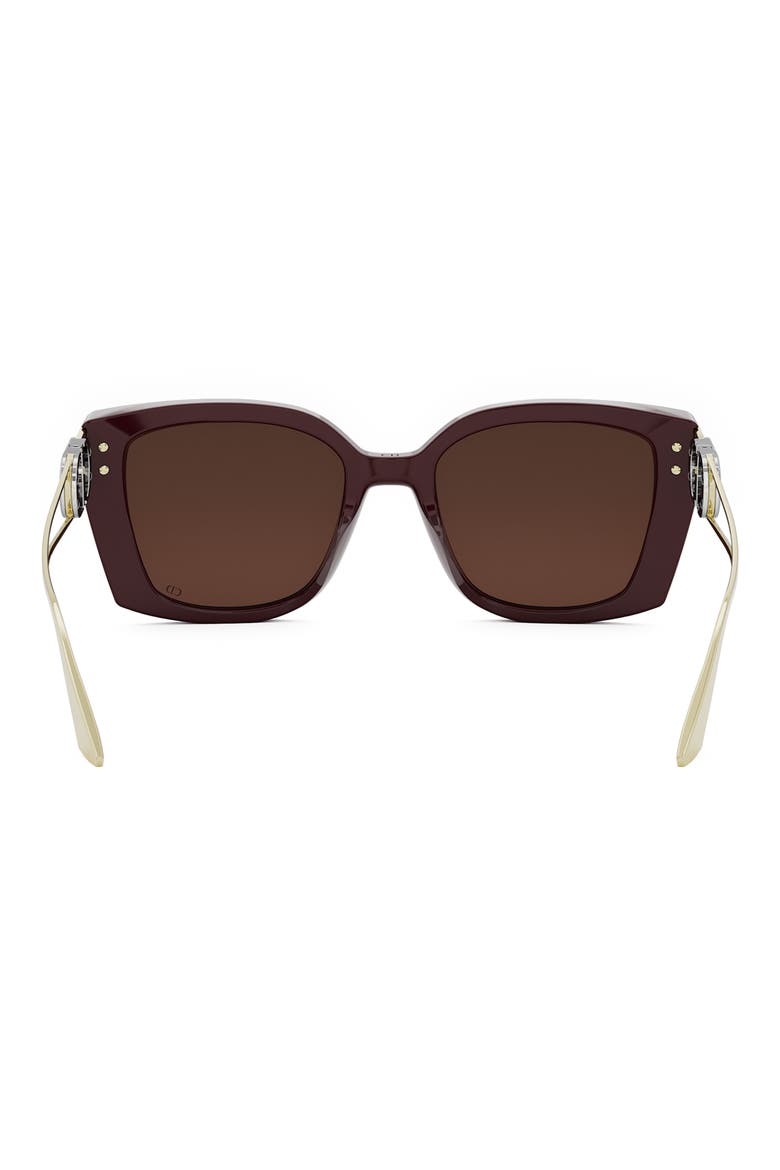 30Montaigne S13I 53mm Square Sunglasses, Alternate, color, SHINY BORDEAUX / BORDEAUX