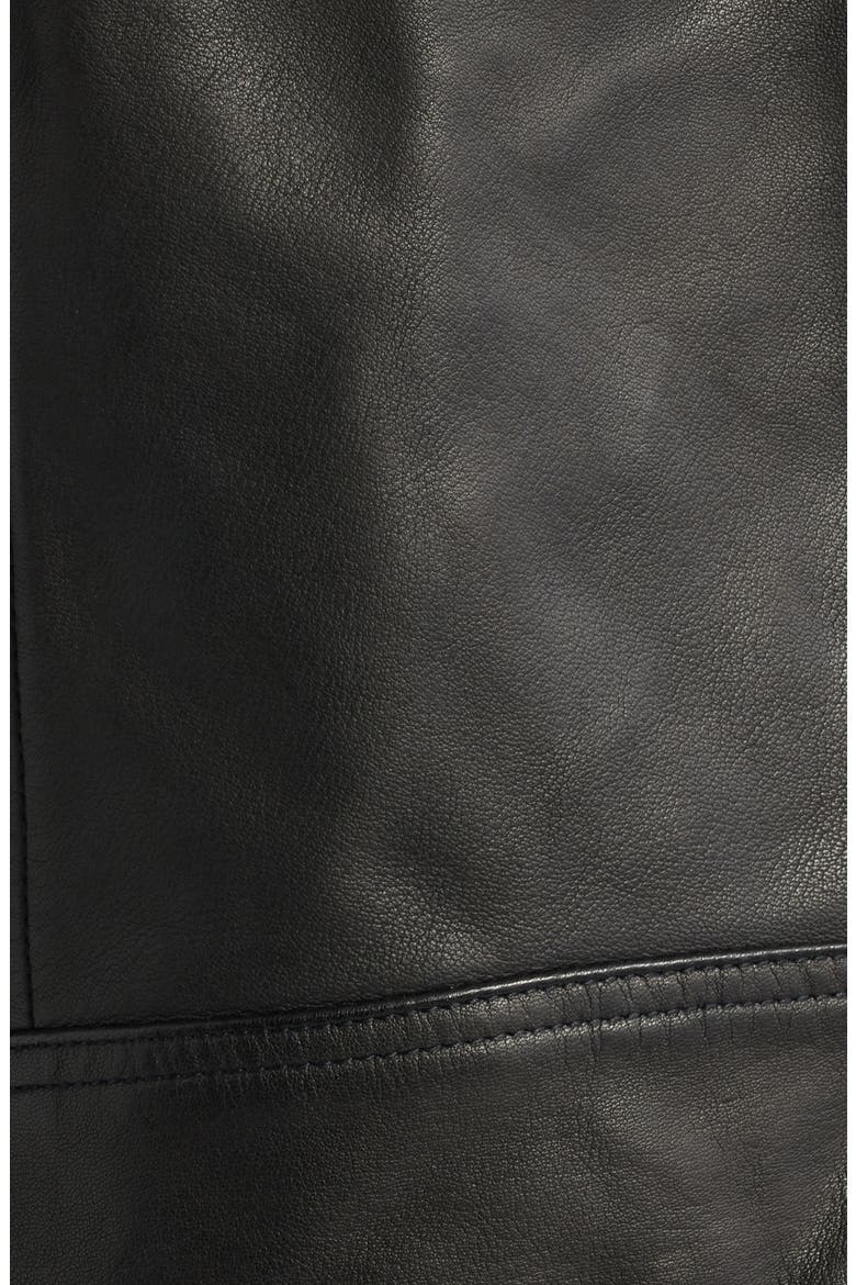 Dalby Leather Biker Jacket, Alternate, color, BLACK