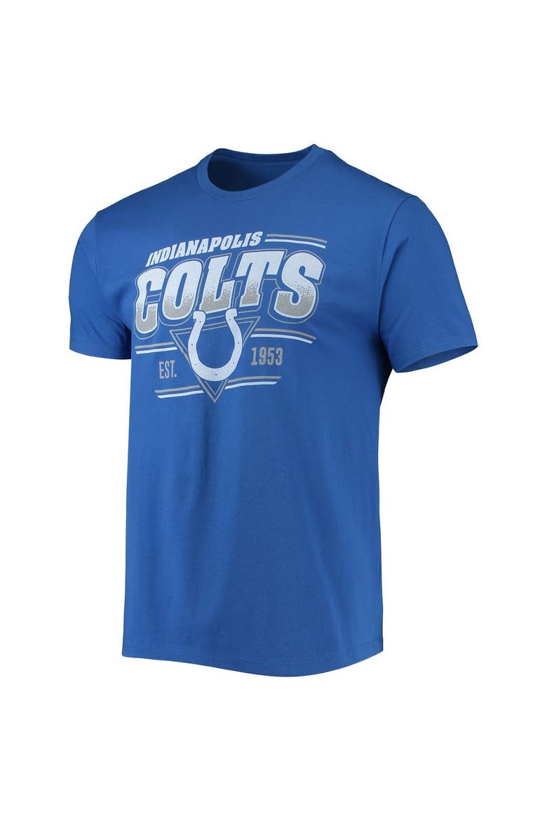 Men's Junk Food Royal Indianapolis Colts Throwback T-Shirt, Alternate, color, Royal