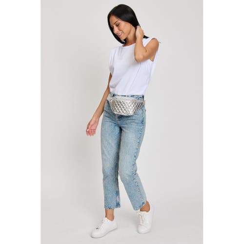 Moda Luxe Ariana Belt Bag In Silver