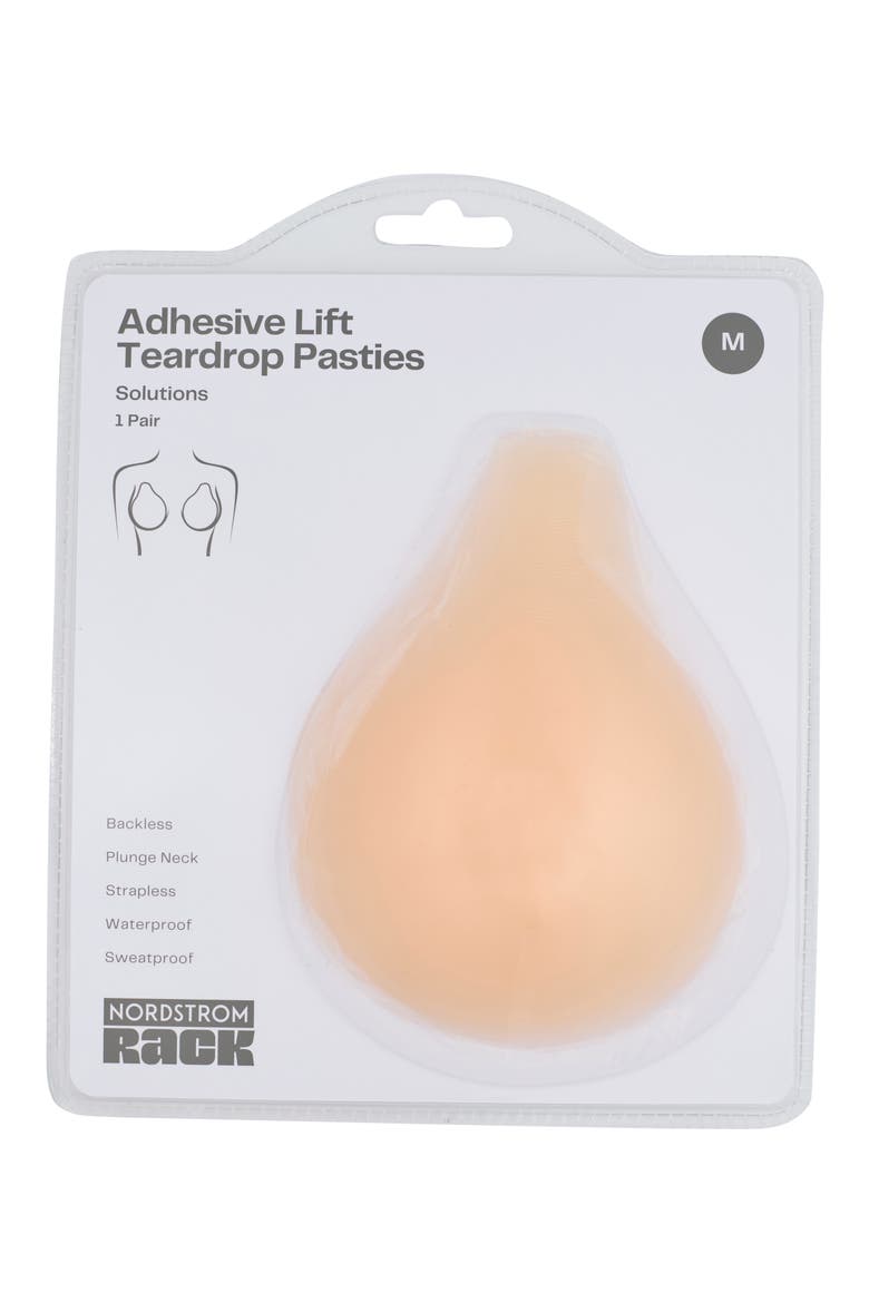 Adhesive Lift-Up Teardrop Pasties, Main, color, LIGHT