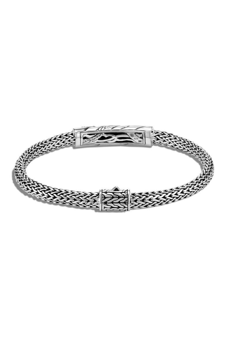 Lahar Extra Small Chain 5mm Diamond Station Bracelet, Alternate, color, SILVER/ DIAMOND