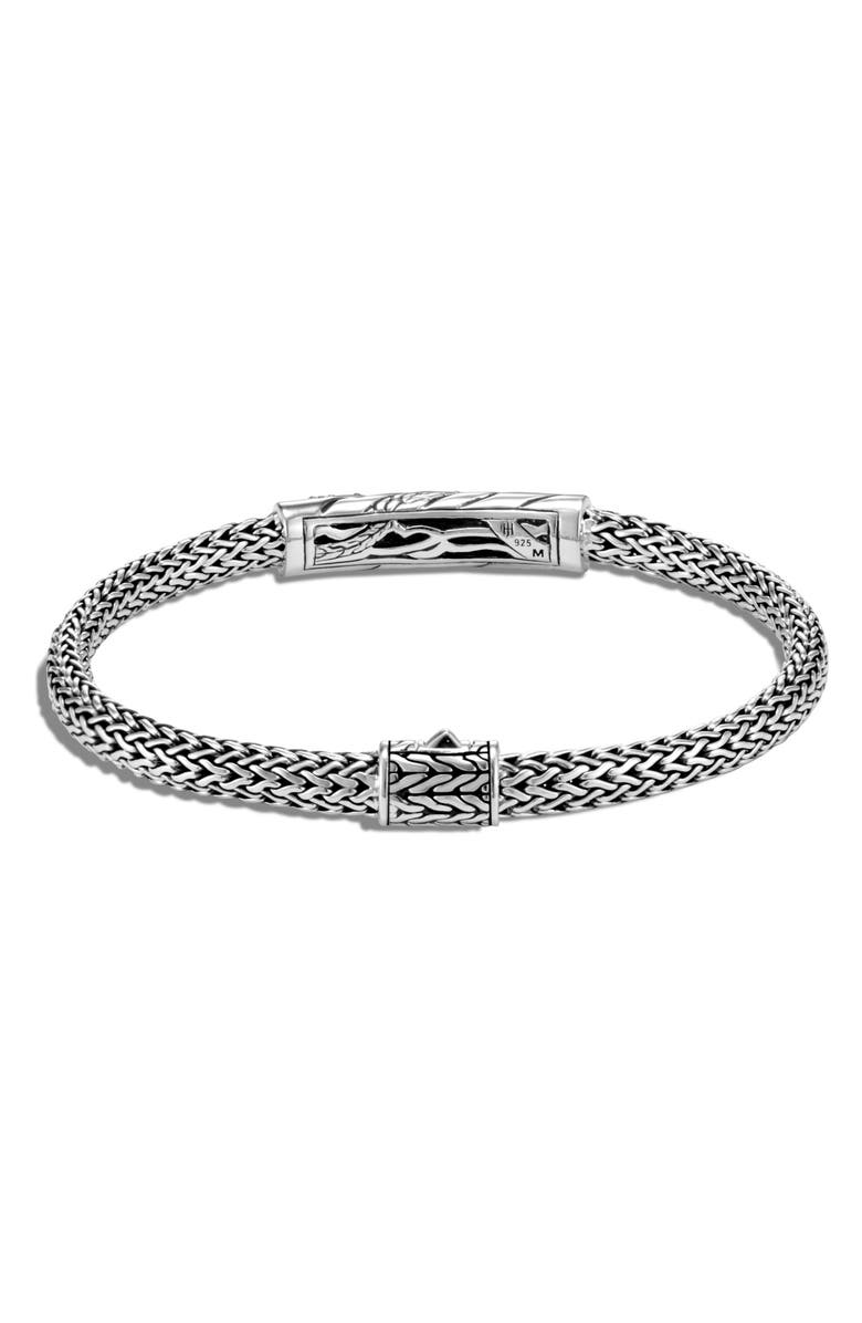 John Hardy Lahar Extra Small Chain 5mm Diamond Station Bracelet, Alternate, color, 