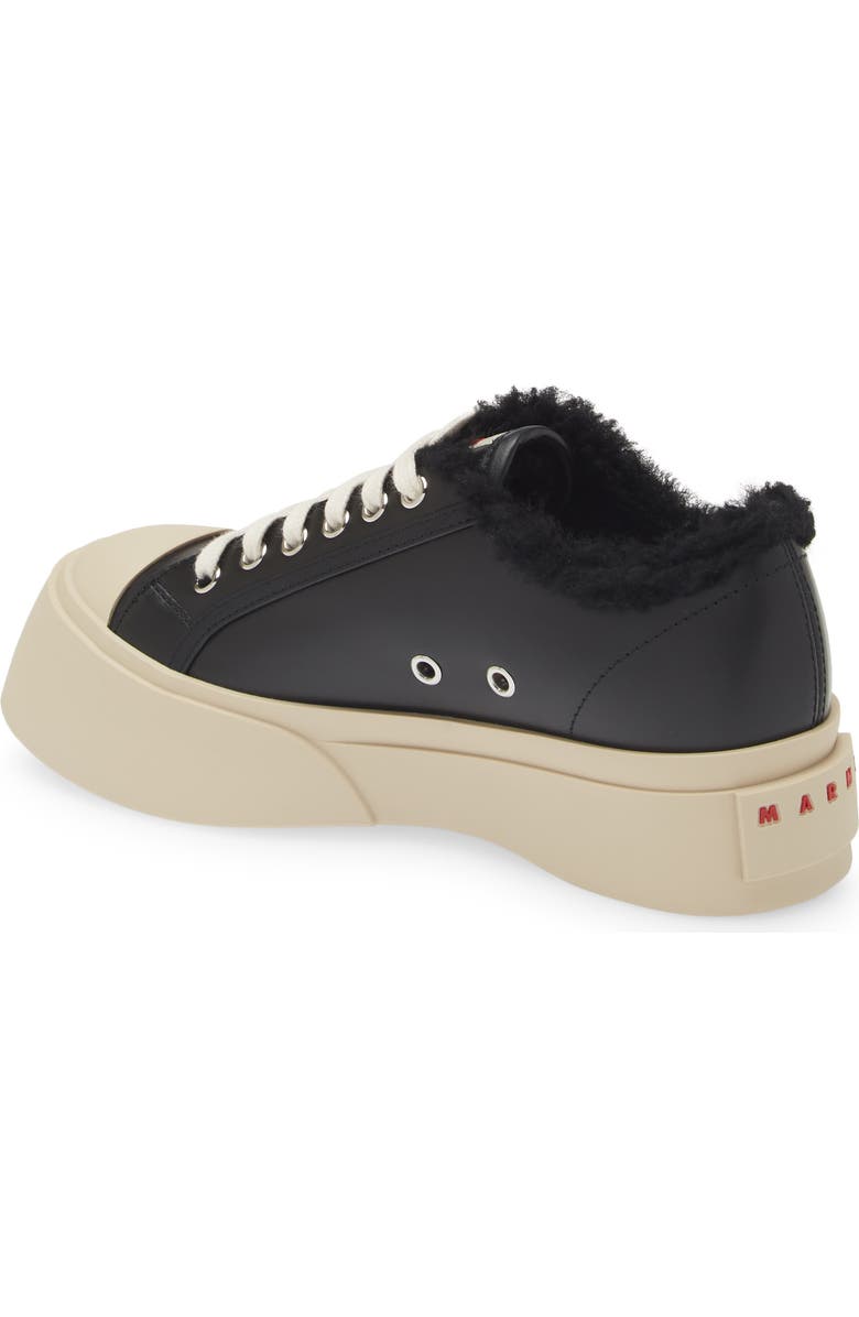 Marni Pablo Genuine Shearling Lined Low Top Sneaker, Alternate, color,