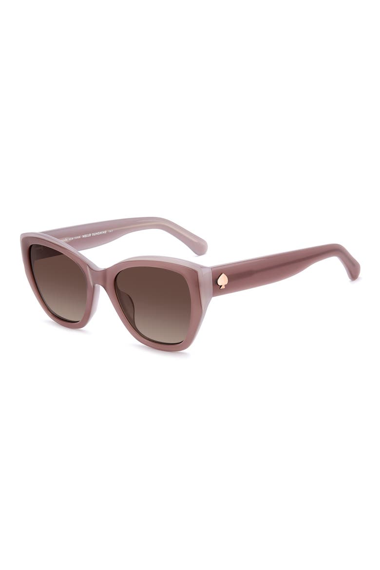 yolanda 51mm gradient cat eye sunglasses, Alternate, color, BROWN/ BROWN SF