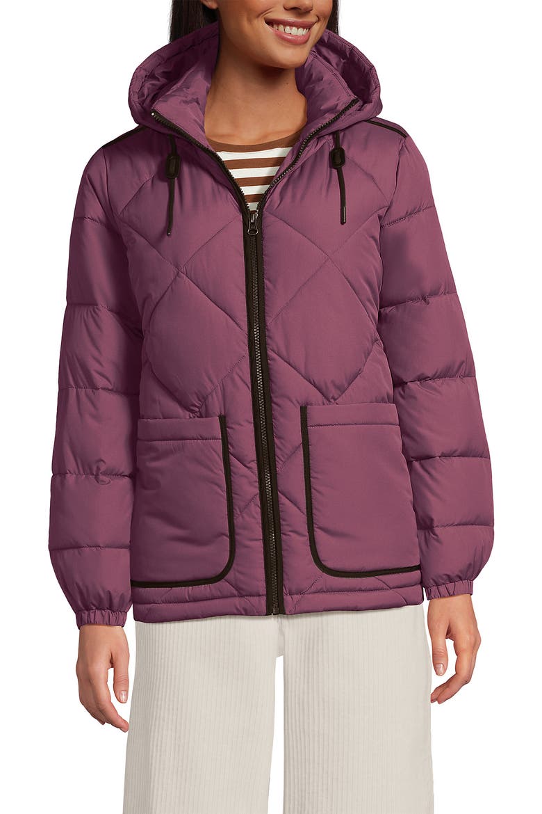 FeatherFree Insulated Diamond Quilted Jacket, Main, color, Washed Bordeaux