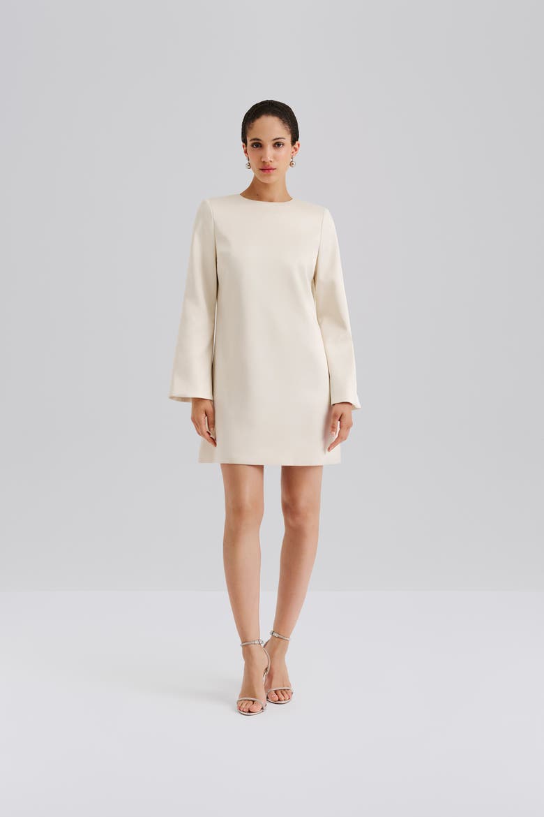 Elna Bow Detailed Mini Dress, Main, color, Vanilla