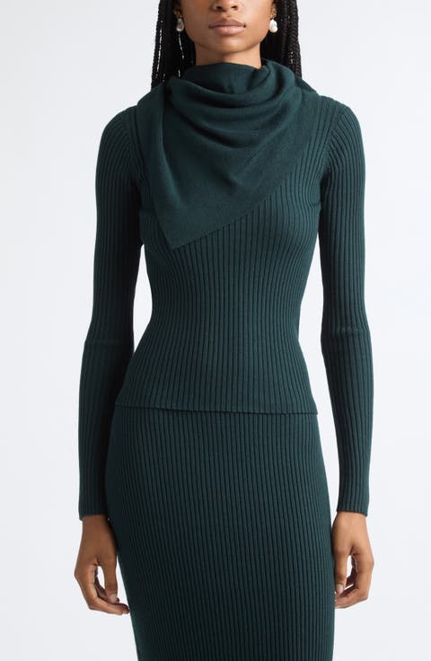 Valiant Merino Wool Scarf Sweater