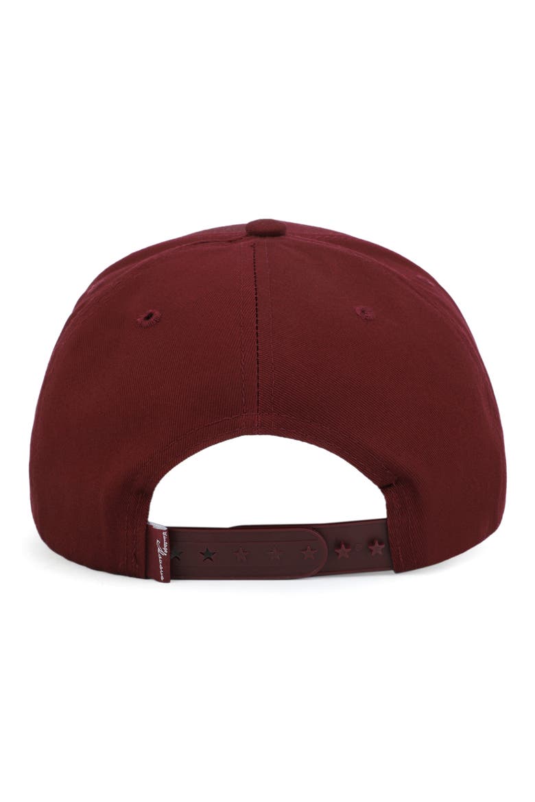 Faux Pearl Star Patch Baseball Cap, Alternate, color, MAROON/ PEARL