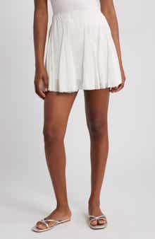 Topshop Flippy Cotton Miniskirt