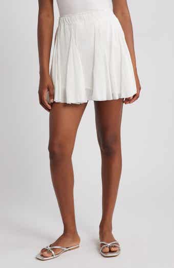 Topshop Flippy Cotton Miniskirt
