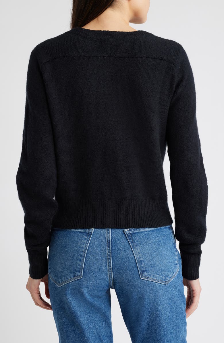 Treasure & Bond Crewneck Cotton Blend Cardigan, Alternate, color, 