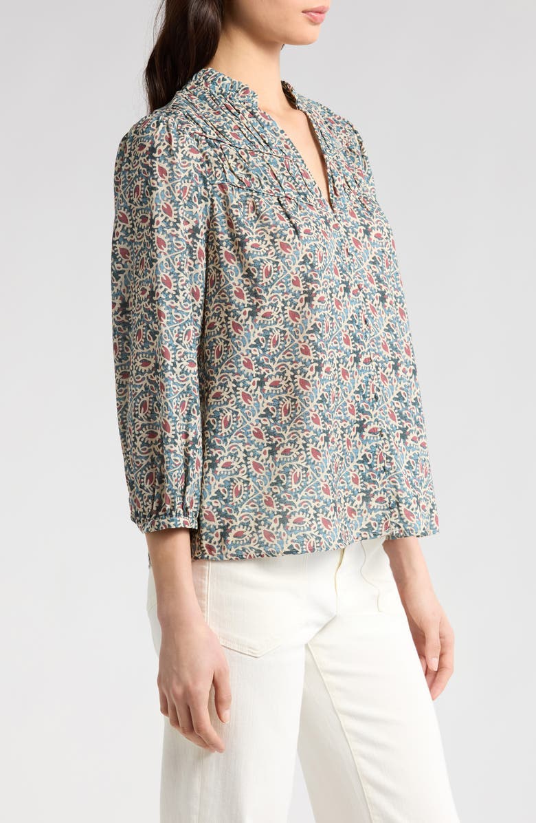 PAIGE Arlette Pleated Peasant Top, Alternate, color,