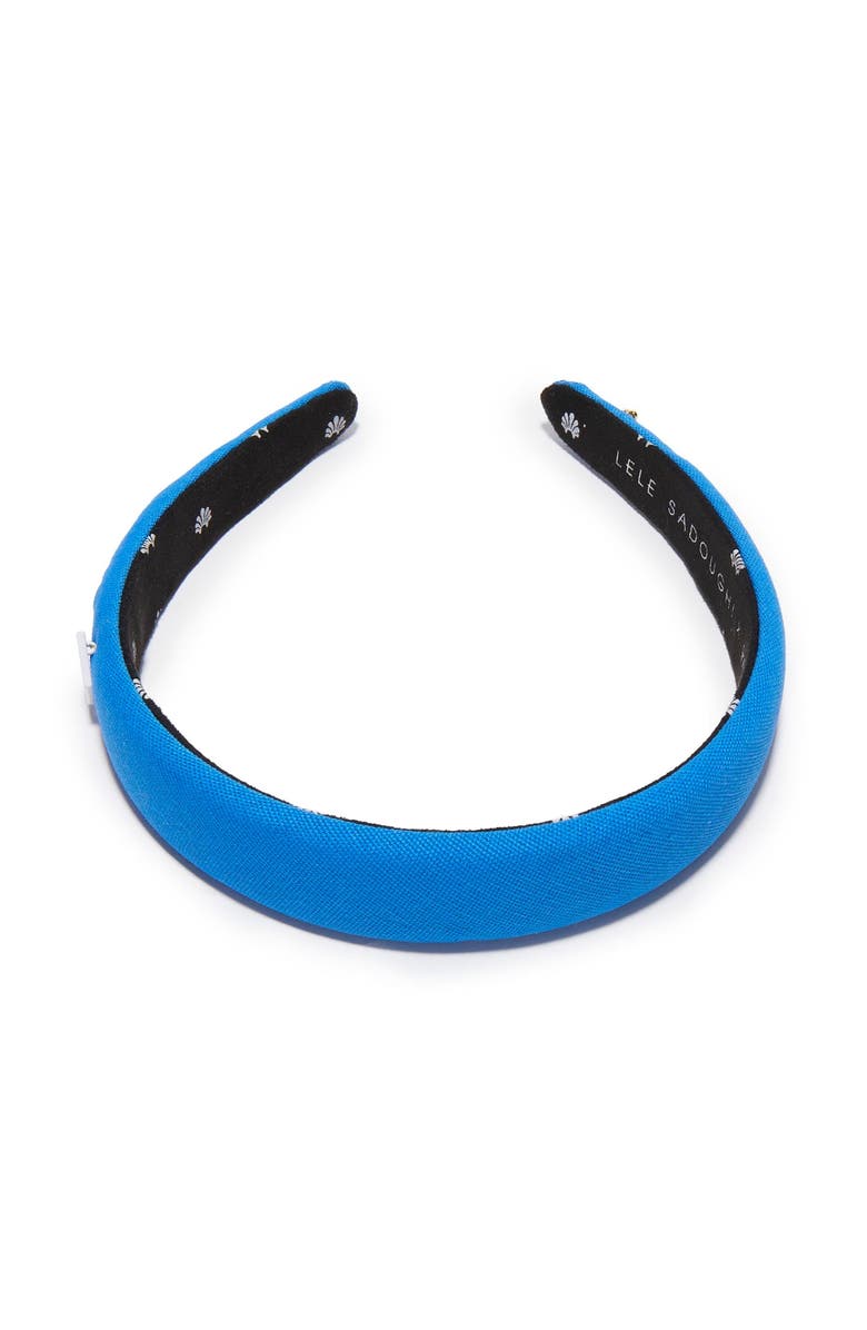 Lele Sadoughi Alpha Delta Pi Charlotte Headband, Alternate, color, Azure 400