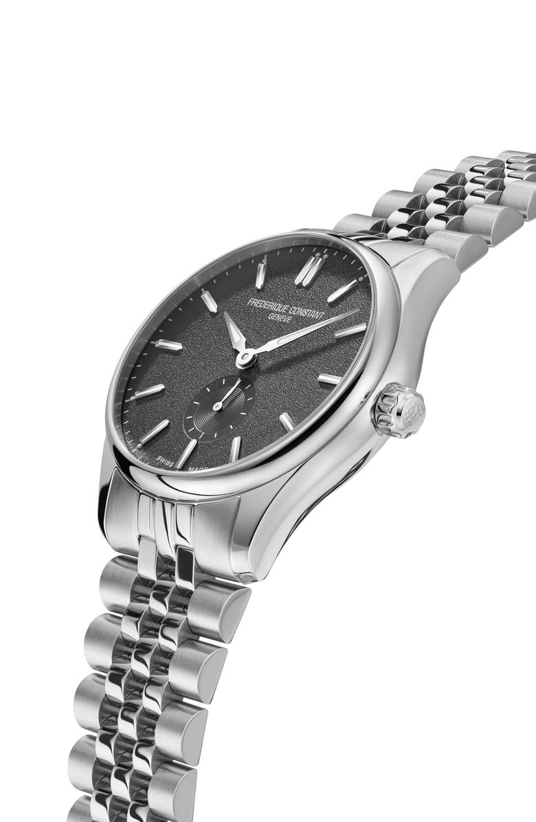 FREDERIQUE CONSTANT Classics Index Automatic Bracelet Watch, 39mm, Alternate, color, Silver