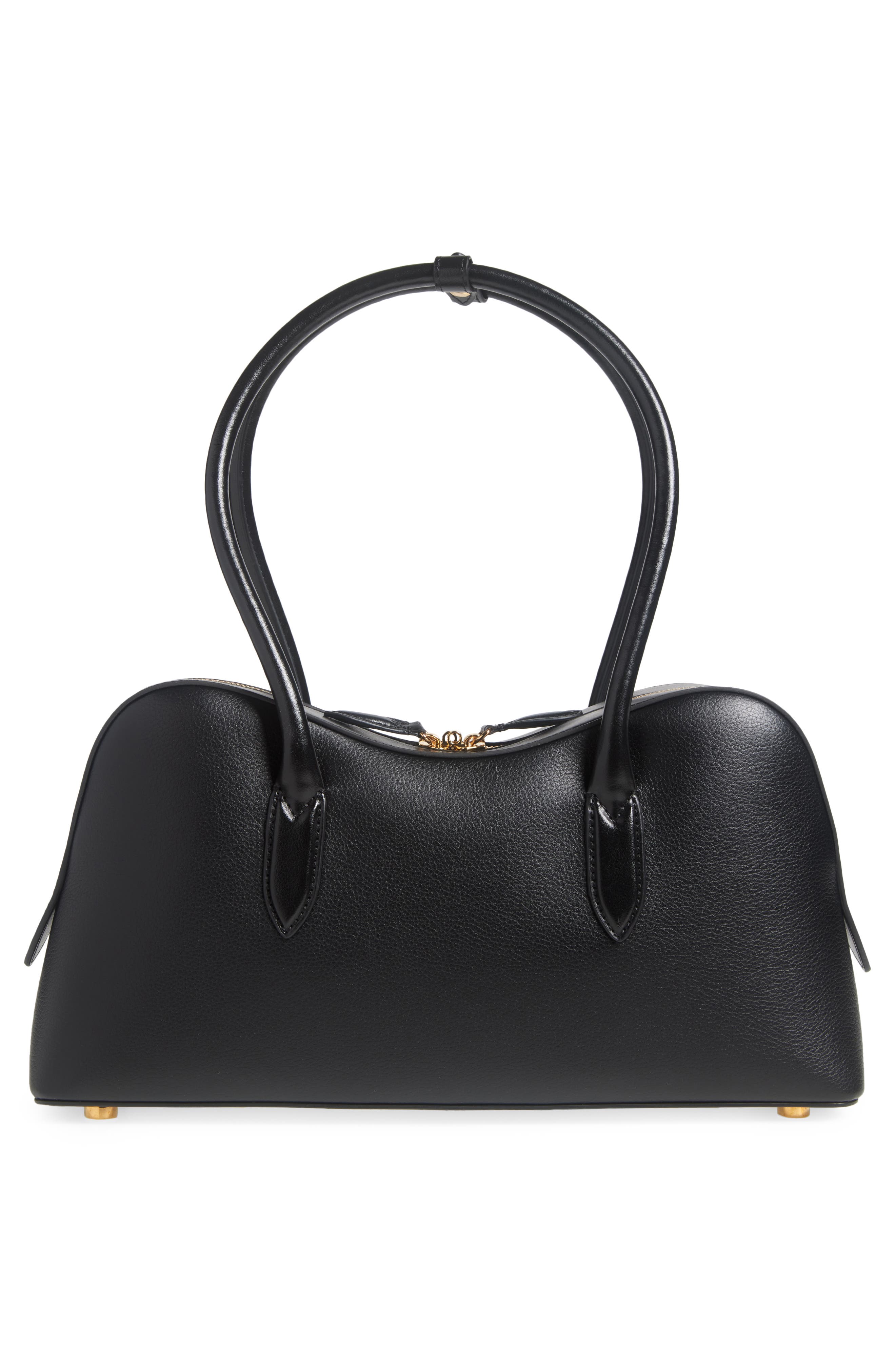 Stella McCartney Ryder Faux Leather Shoulder Bag, Alternate, color, Black