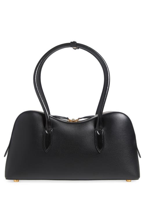 Stella Mccartney Structured Shape Shoulder Bag With Gold-tone Hardware In Black