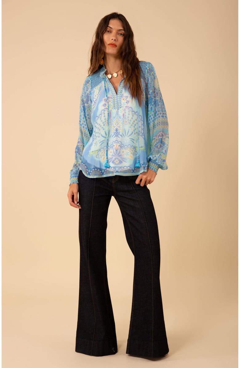 Hale Bob Lucia Chiffon Top, Alternate, color,