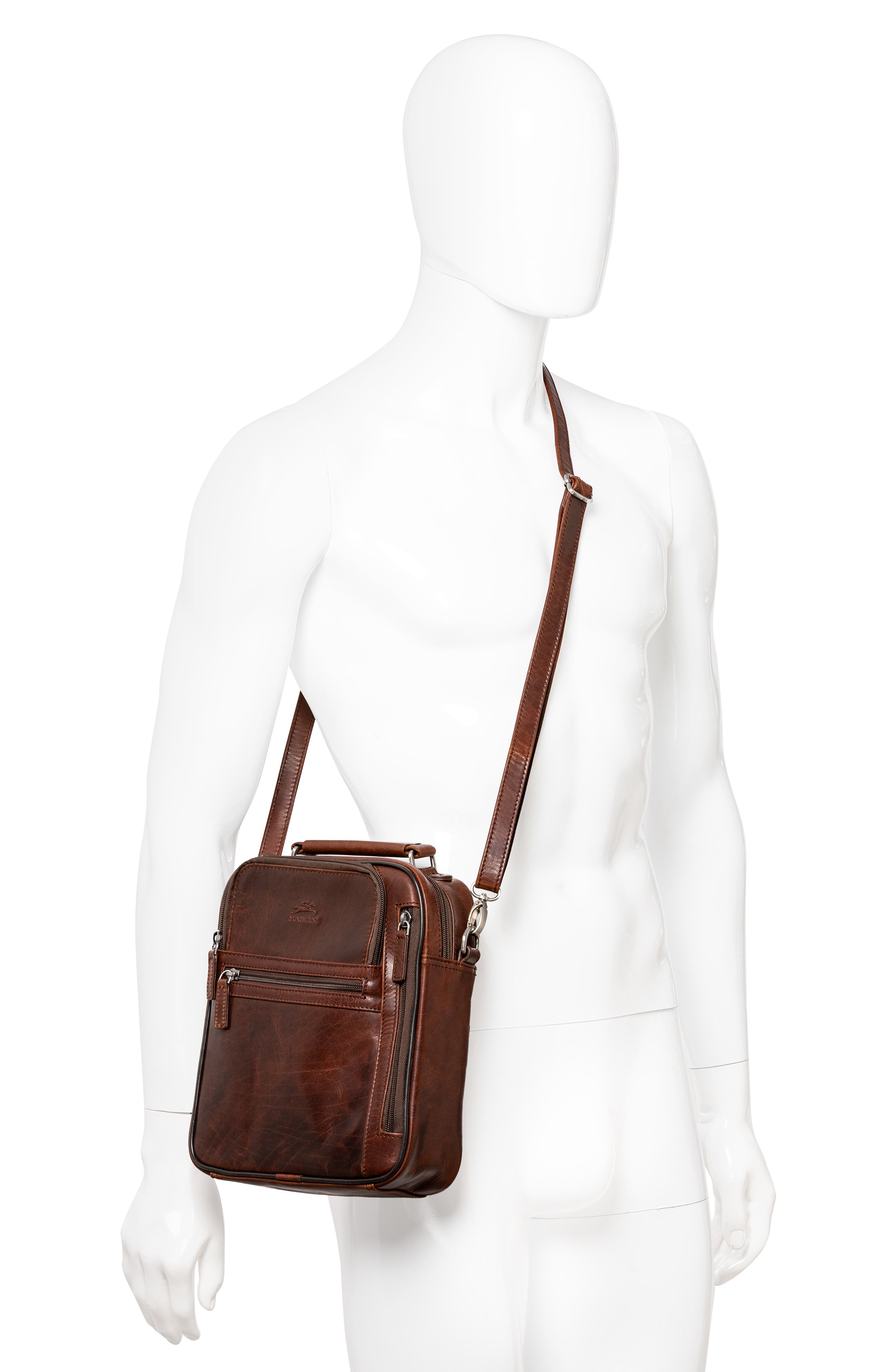 Mancini Buffalo Large Crossbody Bag, Alternate, color, 