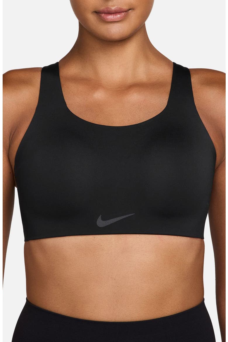 Rival Dri-FIT Sports Bra, Main, color, BLACK