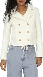 Belle & Bloom Back In Time Wool Blend Military Peacoat