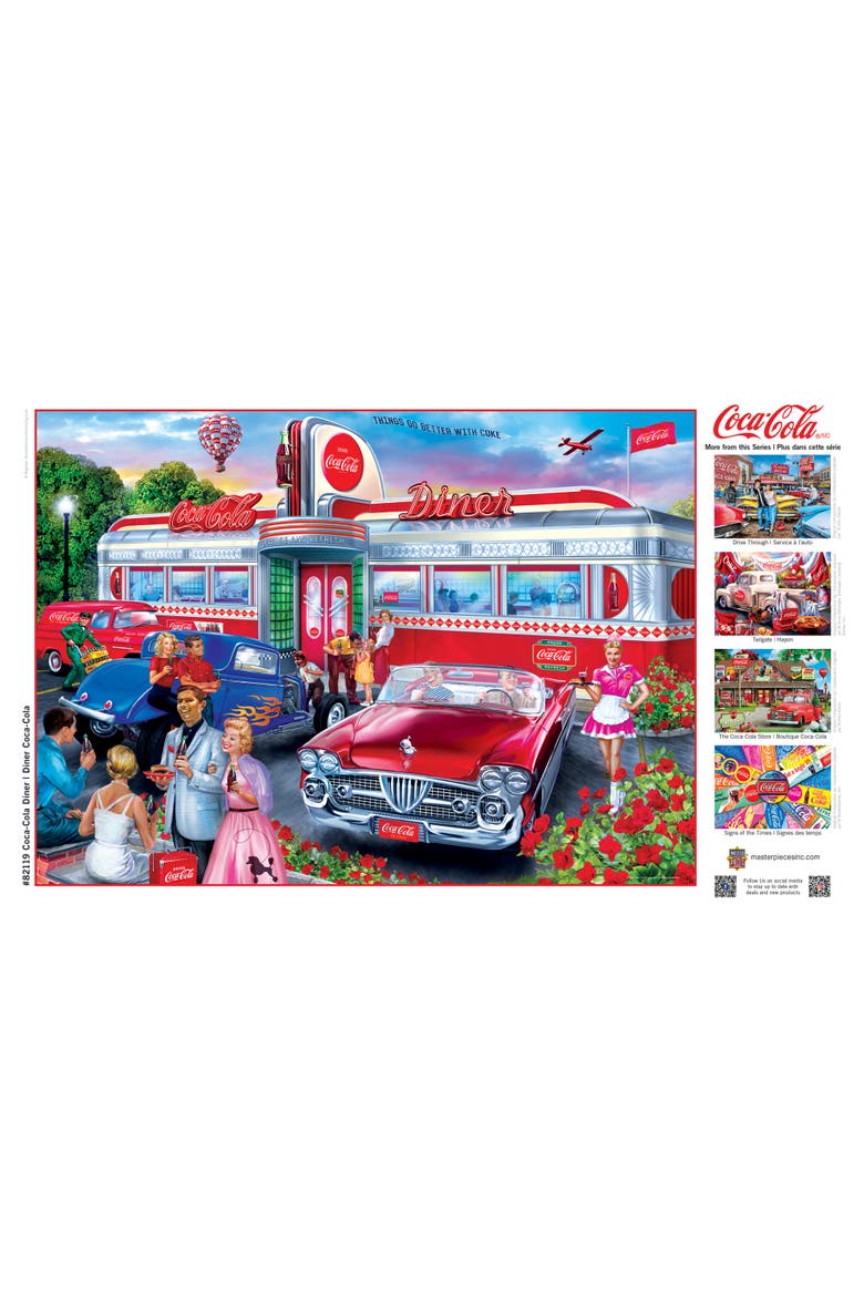 Coca-Cola Diner 1000 Piece Jigsaw Puzzle, Alternate, color, Multicolor
