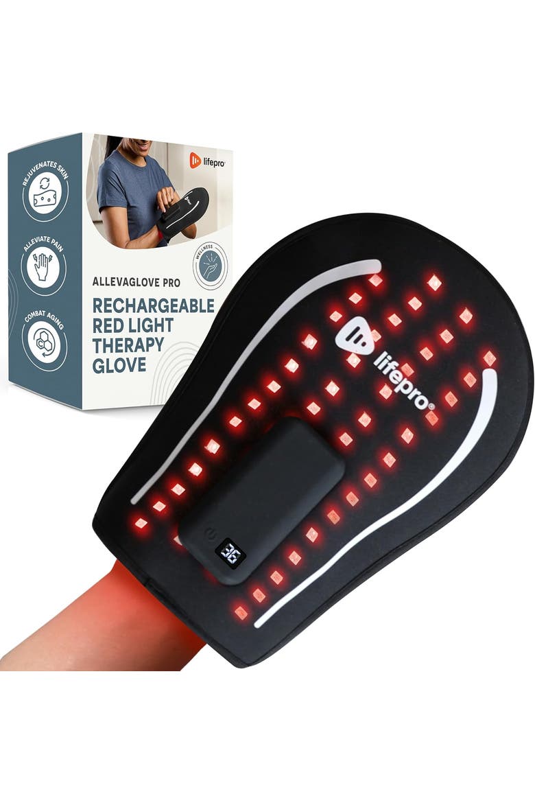Red Light Therapy Gloves Wrap 660nm & 850nm Infrared Therapy Device, Main, color, Rechargable