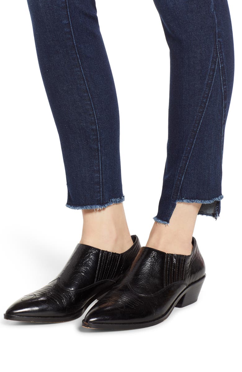 1822 Denim Frayed Hem Ankle Jeans, Alternate, color,