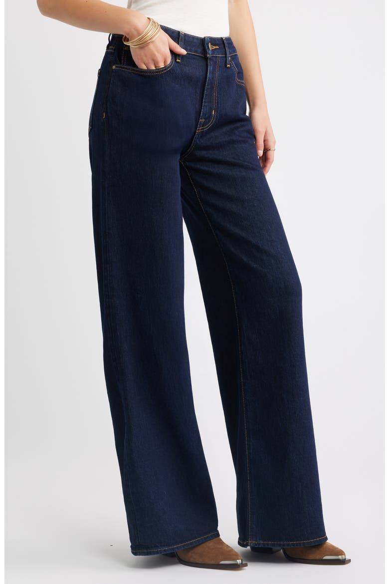 High Rise Wide Leg Jeans, Alternate, color, TRUE INDIGO WASH