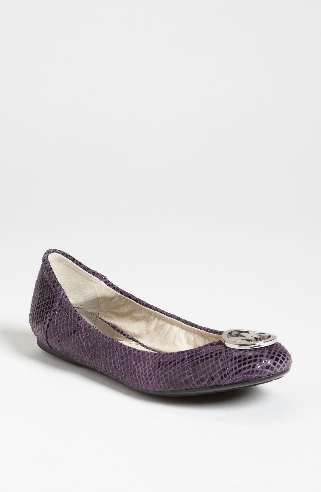 'Fulton' Ballet Flat, Main, color, PURPLE GLAZED PYTHON