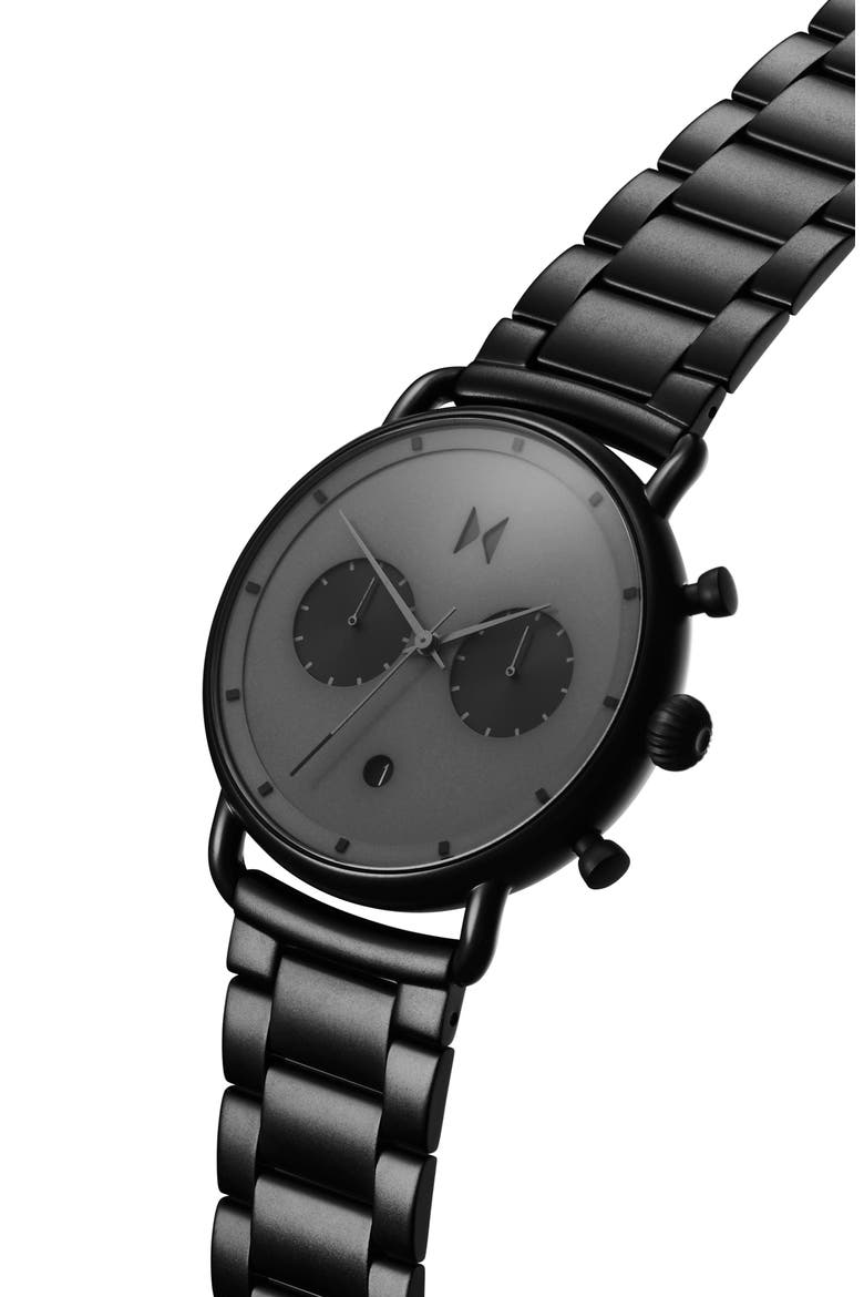MVMT Blacktop Bracelet Watch, 47mm, Alternate, color, BLACK
