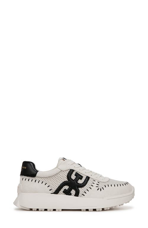 Shop Sam Edelman Langley Woven Sneaker In Ivory/black