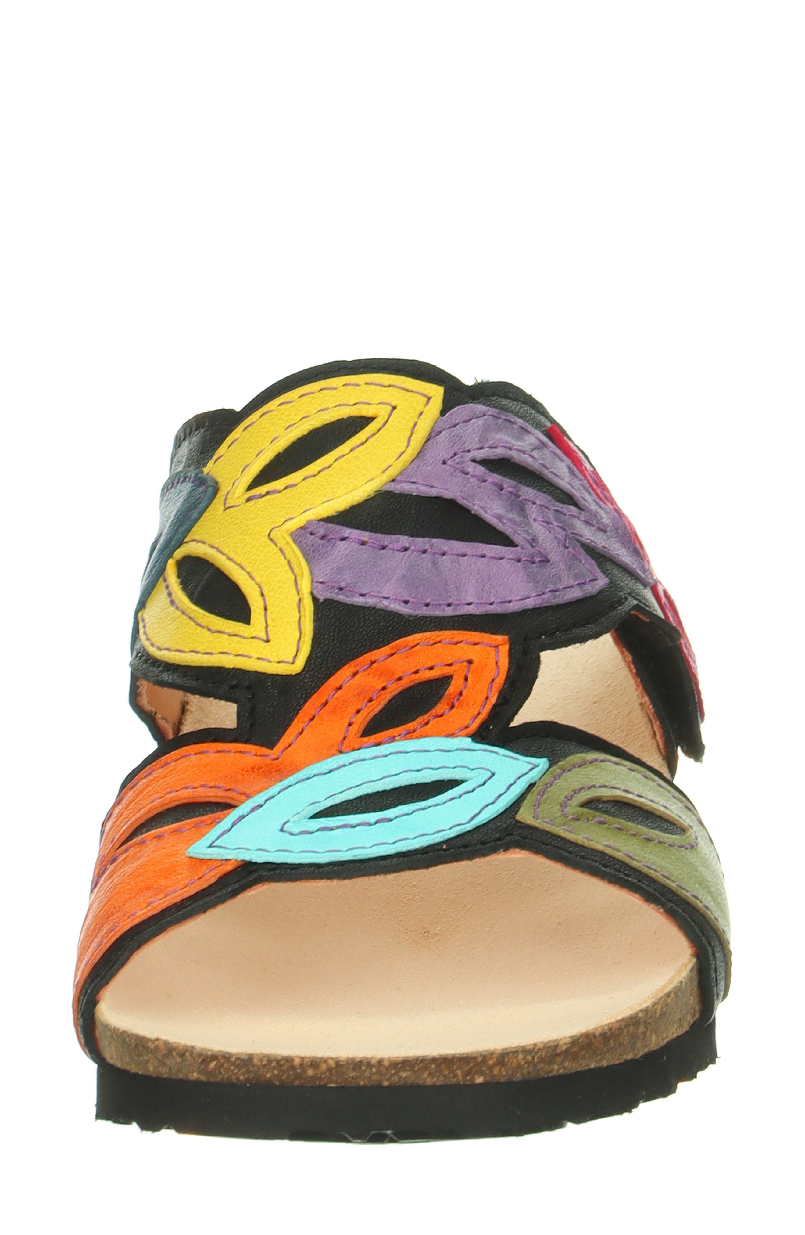 Think! Mizzi Floral Sandal, Alternate, color, Black/ Kombi