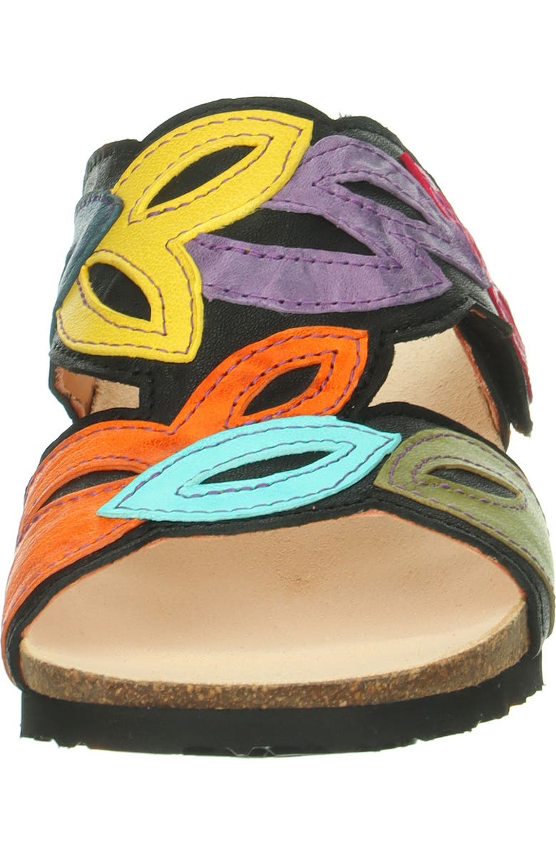 Think! Mizzi Floral Sandal, Alternate, color, Black/ Kombi