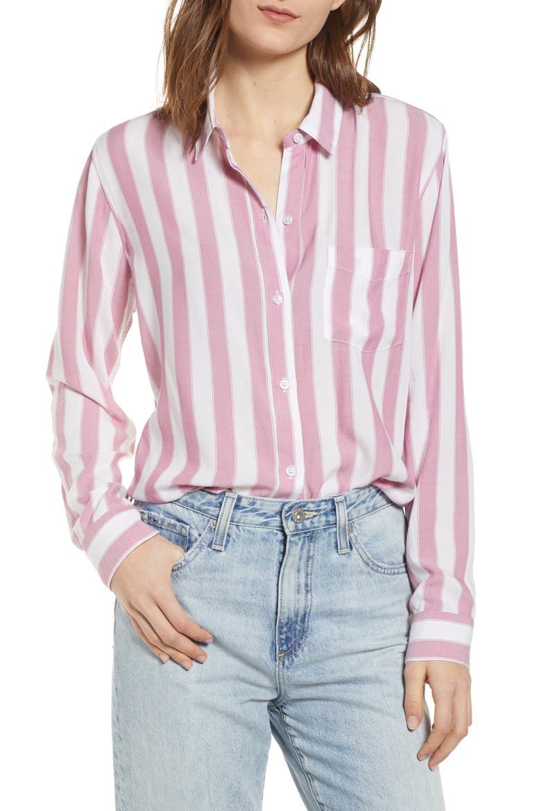 Dana Stripe Shirt, Main, color, BALI STRIPE