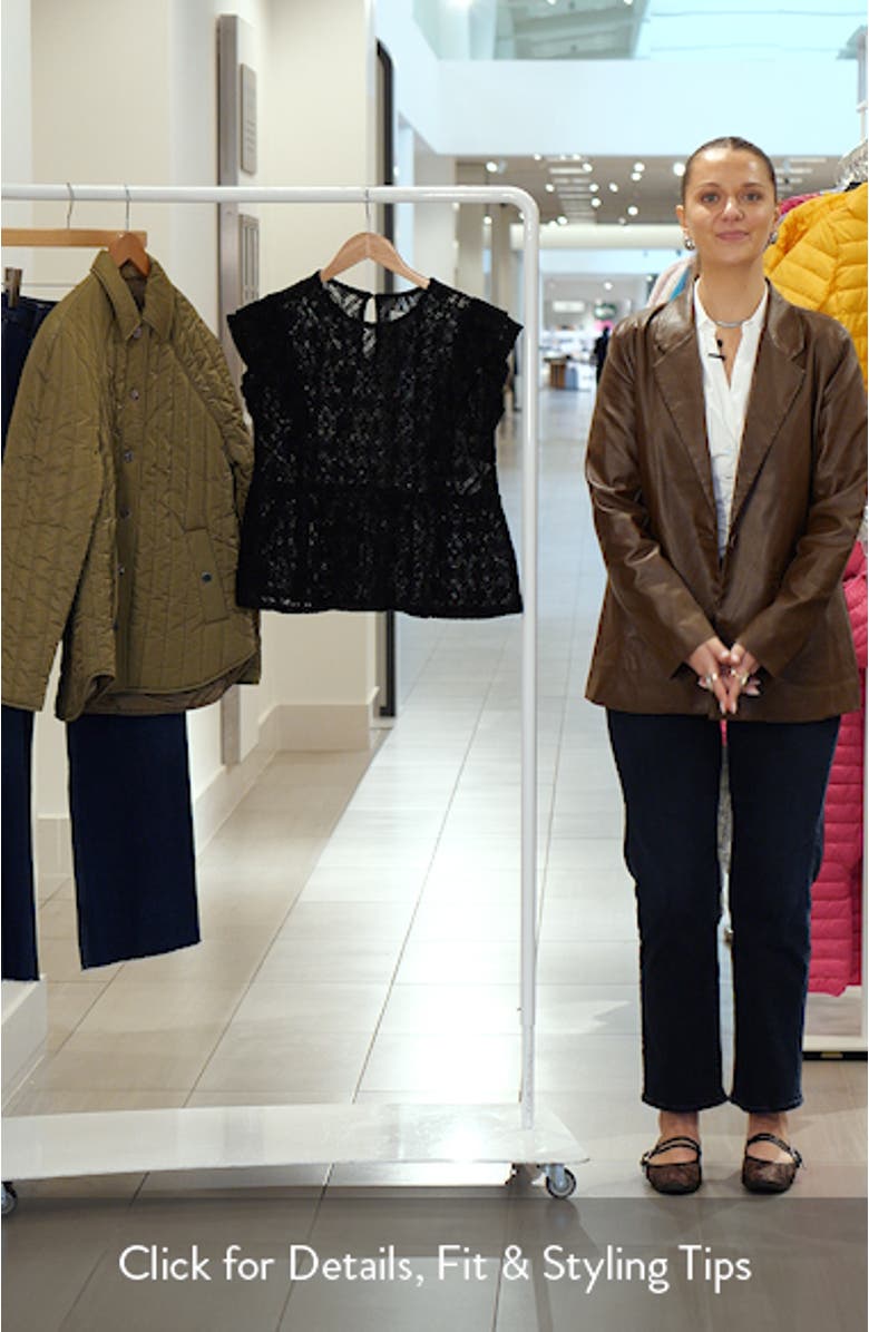 Flutter Sleeve Peplum Top, sales video thumbnail