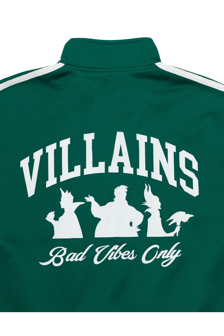 Princess Athletic Zip-Up Track Jacket, Alternate, color, Green Disney Villains