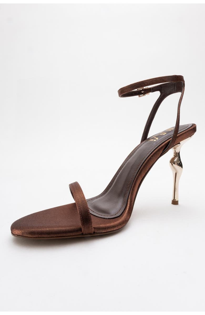 Prologue Shoes Jasmin Ankle Strap Stiletto Sandal, Alternate, color, Copper