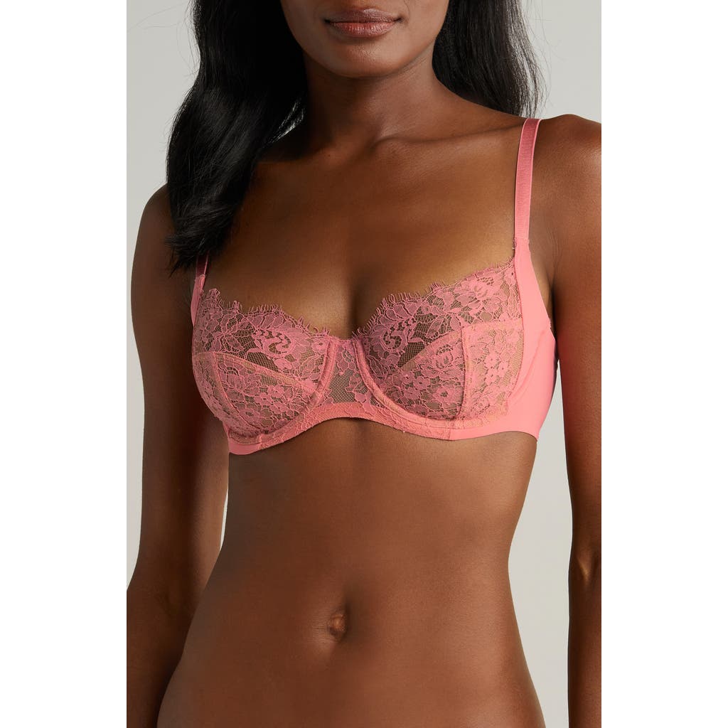 Skarlett Blue Entice Underwire Full Coverage Bra In Pink