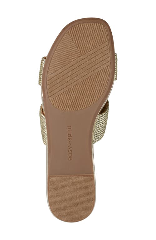 Easy Spirit Calera Slide Sandal In Gold