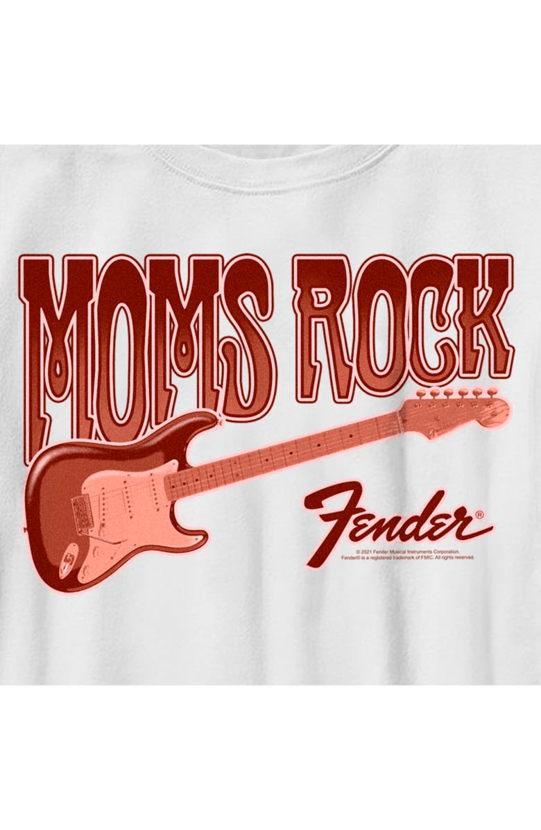 FENDER Boy's Fender Moms Rock Logo Graphic T-Shirt, Alternate, color, White