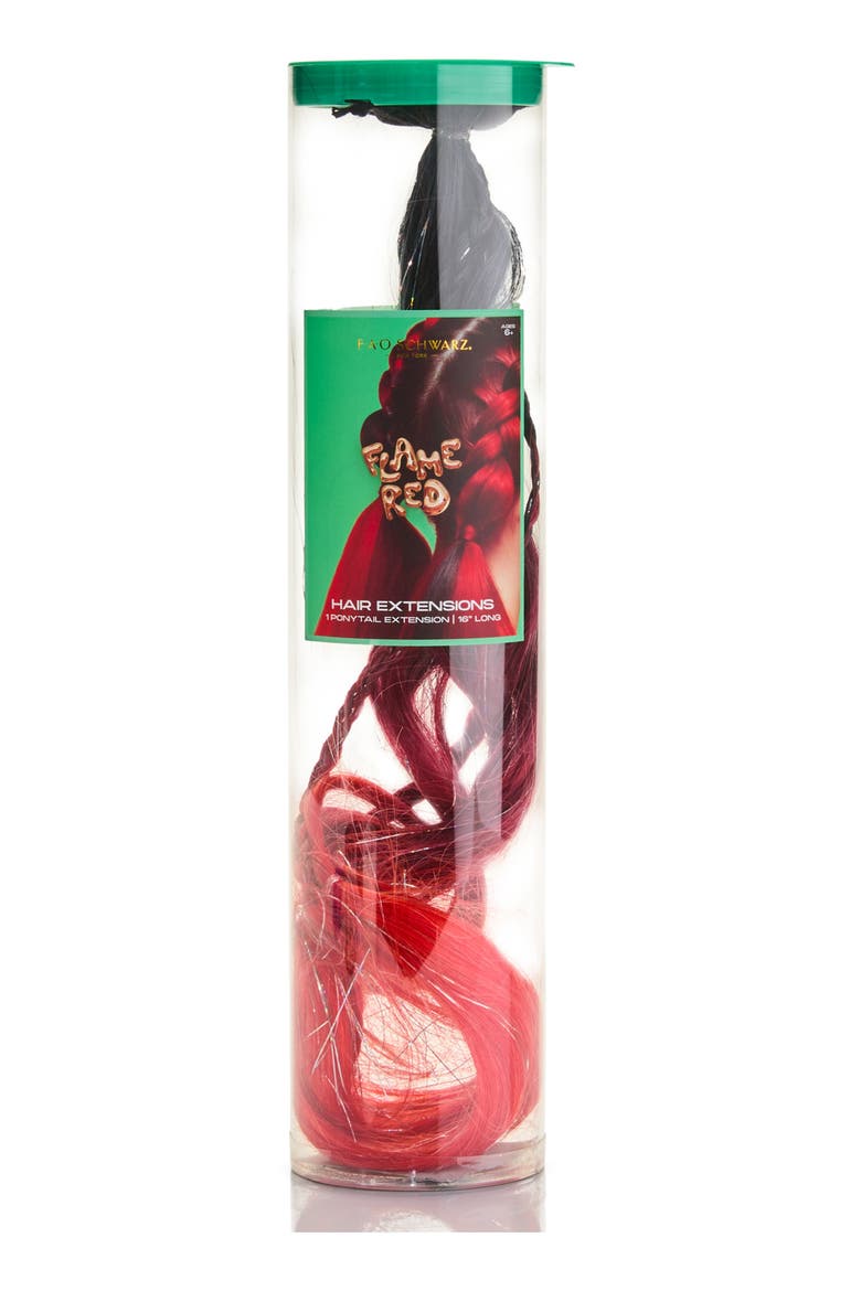 Flame Red Wrap Ponytail Hair Extension, Alternate, color, DARK RED