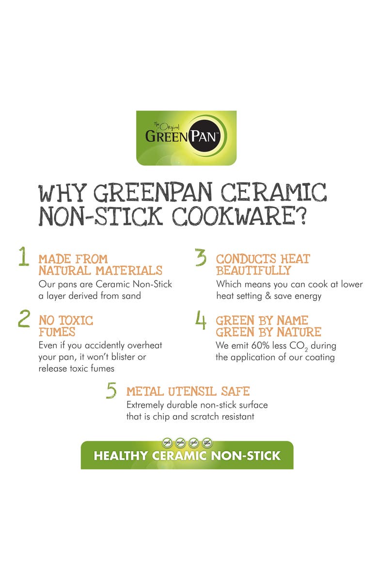 GreenPan Venice Pro 8-Inch & 10-Inch Multilayer Stainless Steel Ceramic Nonstick Frying Pan Set, Alternate, color,