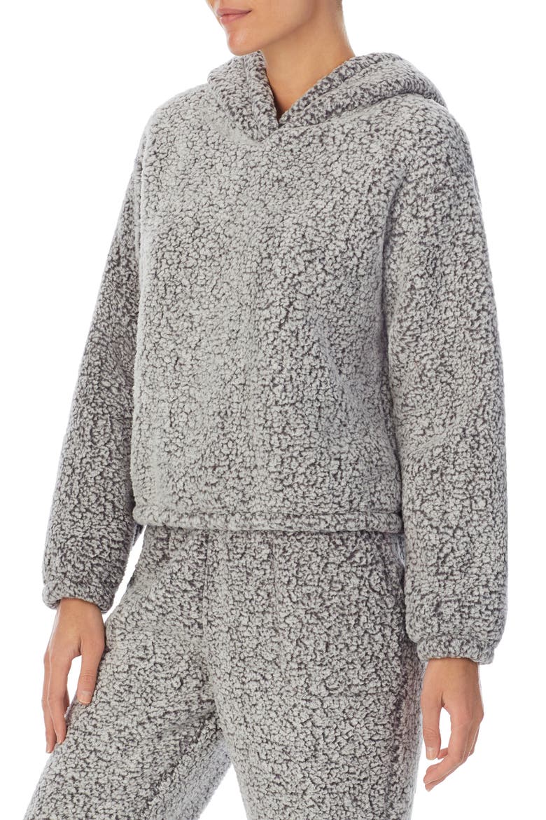 Teddy Lounge Hoodie (Nordstrom Exclusive), Alternate, color, GREY