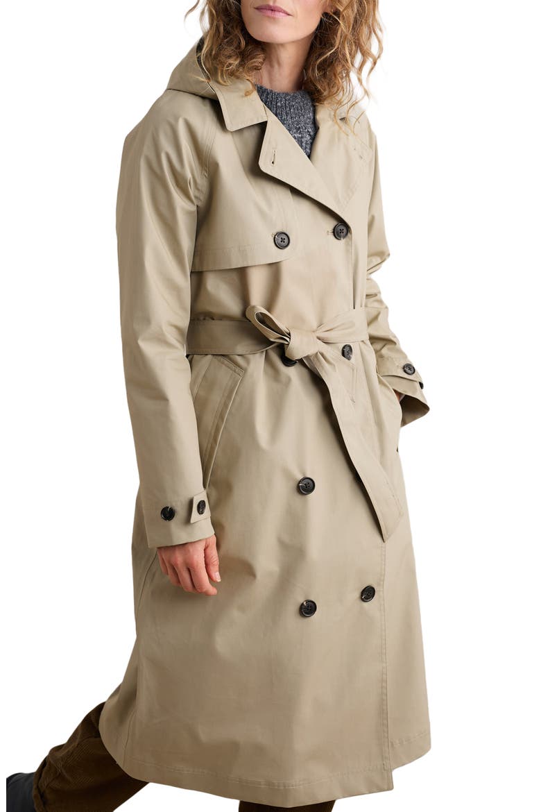Penweathers Waterproof Trench Coat, Alternate, color, SEED WHITE