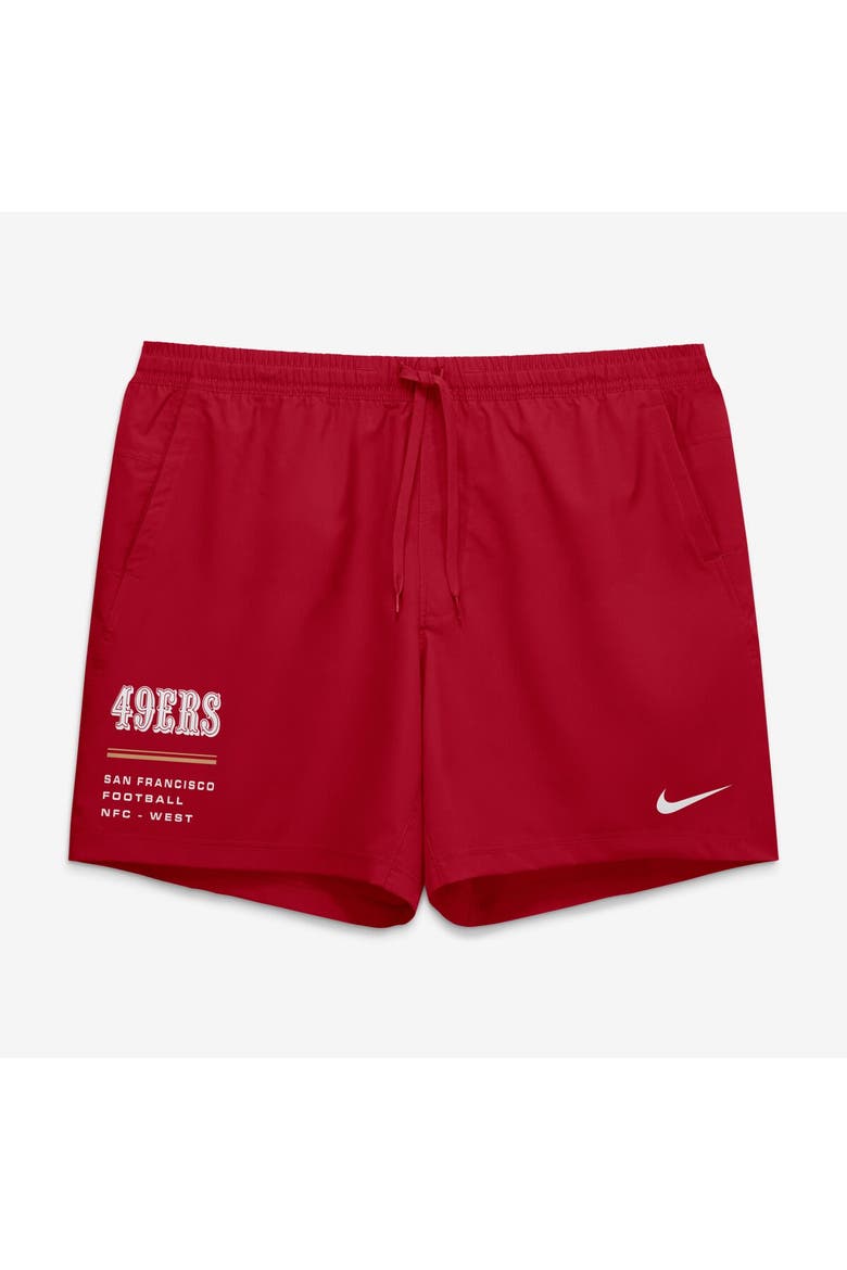 Men's Nike Scarlet San Francisco 49ers Form Dri-FIT Shorts, Alternate, color, Scarlet