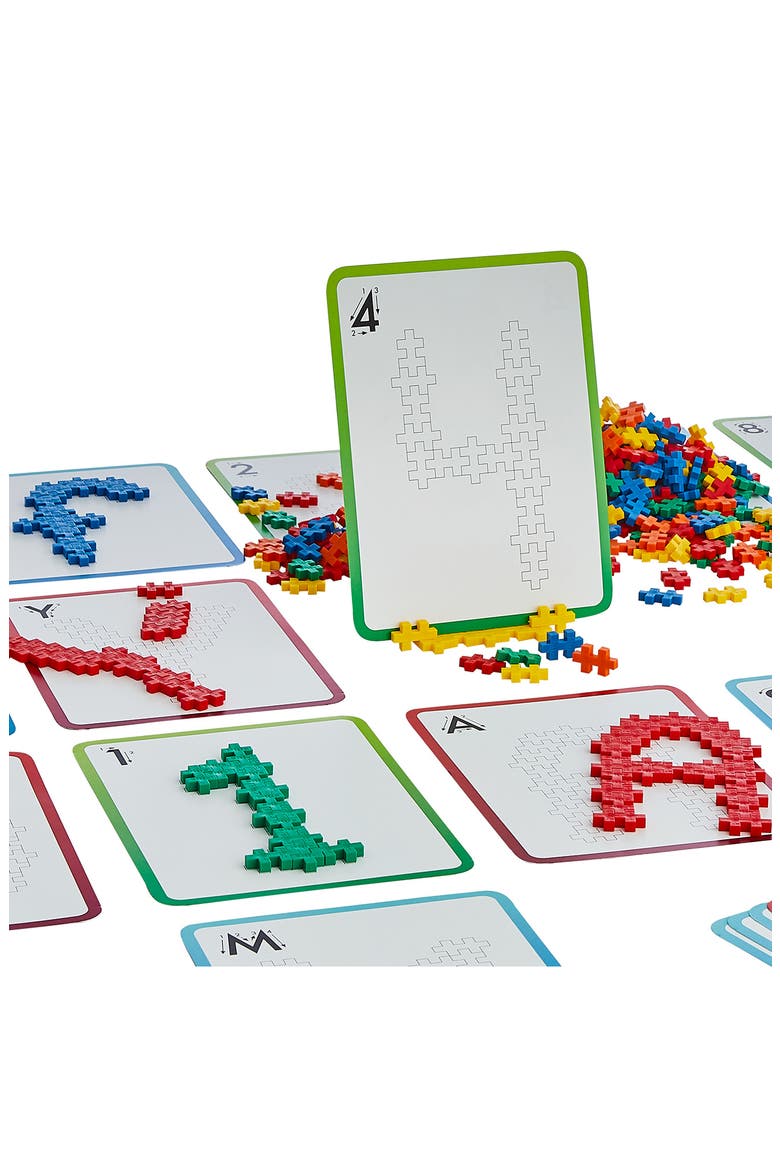 Learn to Build 400-Piece ABC & 123 Set with Cards, Alternate, color, MULTI